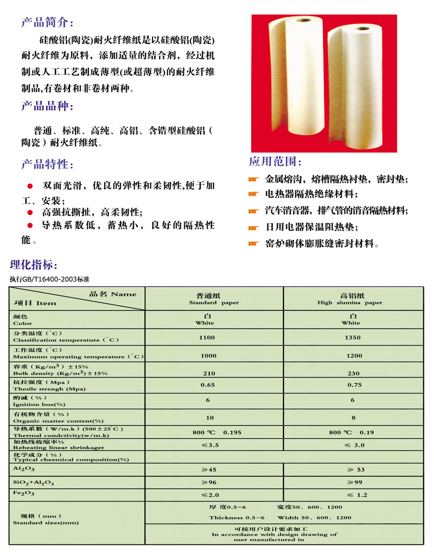 硅酸鋁耐火纖維紙(圖2)